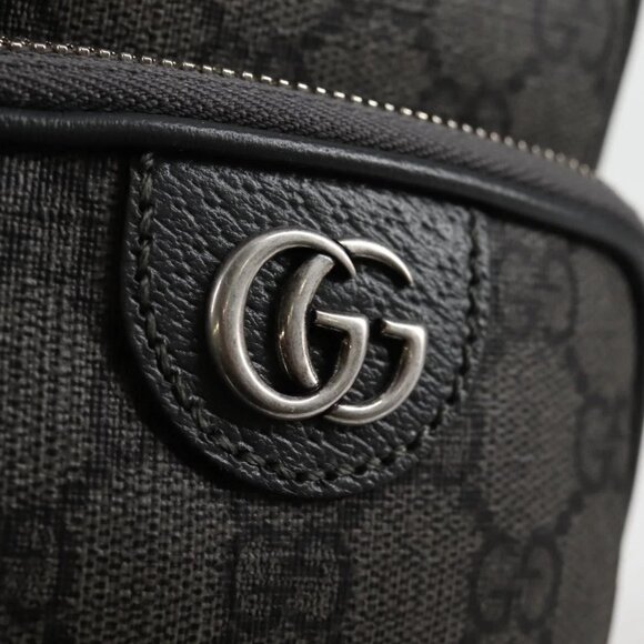 GUCCI Shoulder Bag PVC Gray Silver 752565 Auth 118850M - Picture 11 of 16